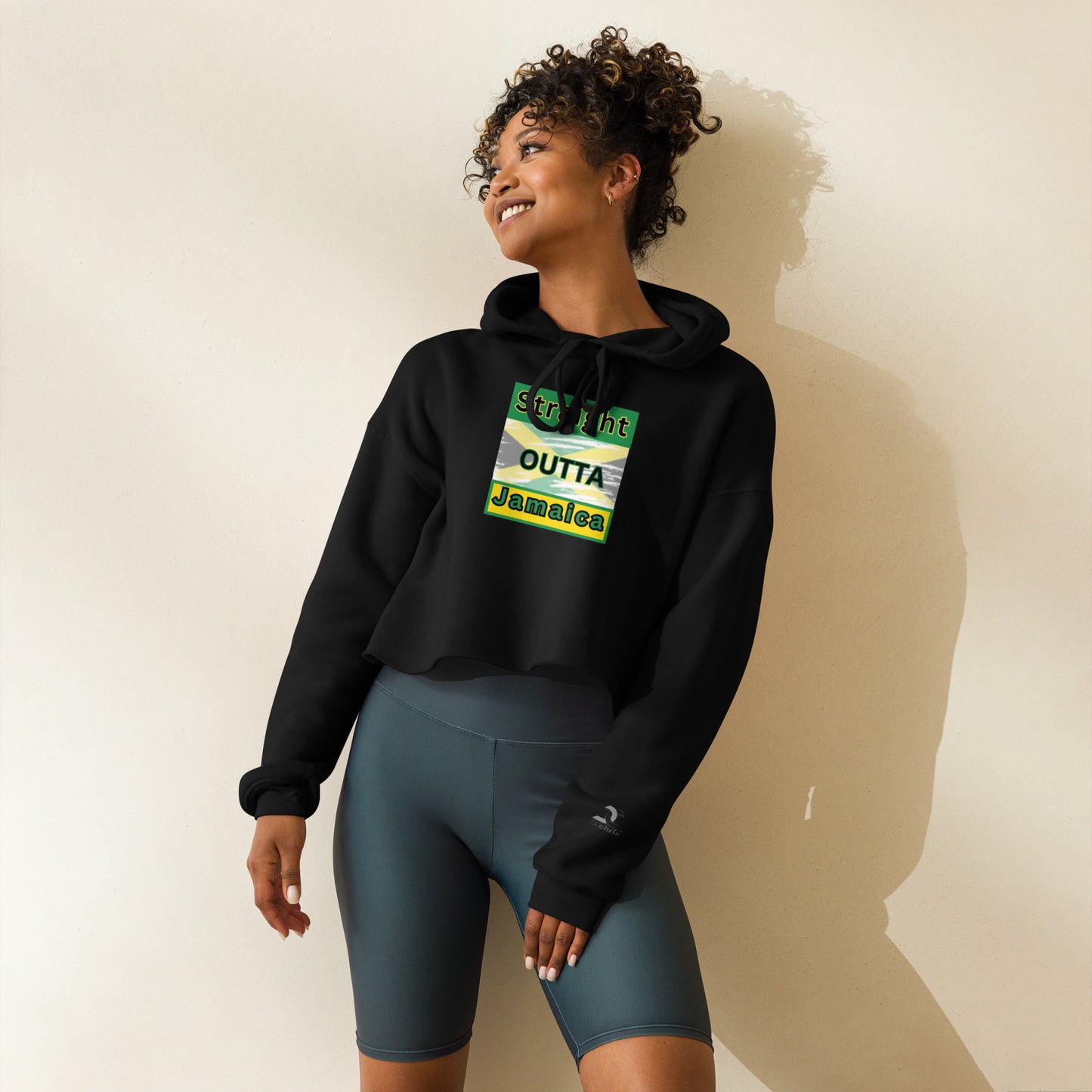 "Outta Jamaica"Crop Hoodie