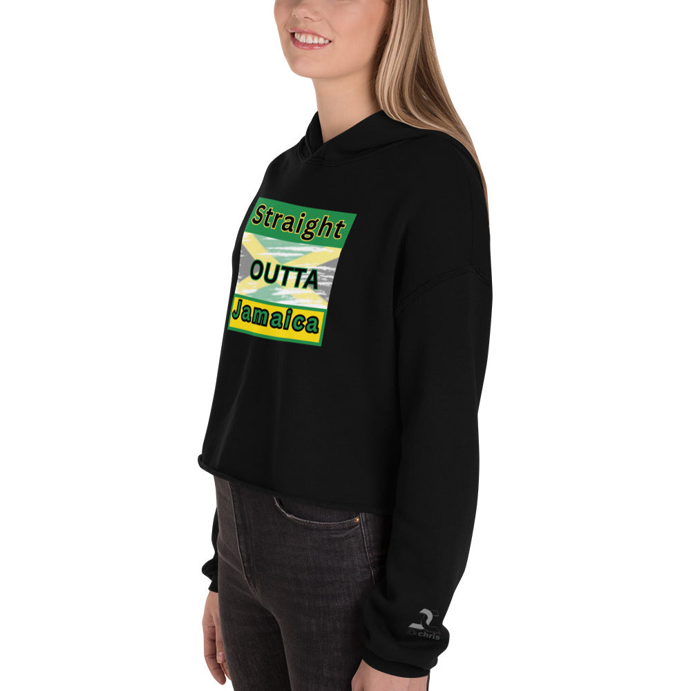"Outta Jamaica"Crop Hoodie