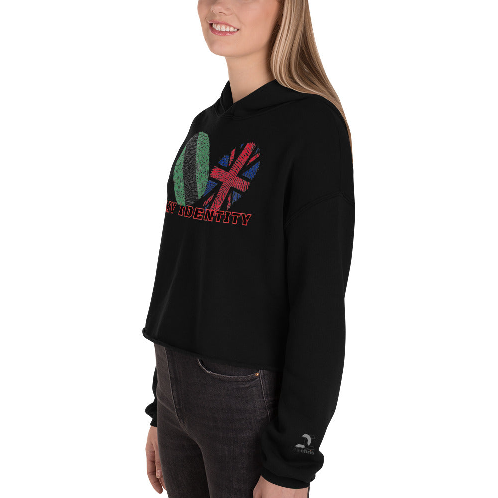 "My IDENTITY"  Crop Hoodie