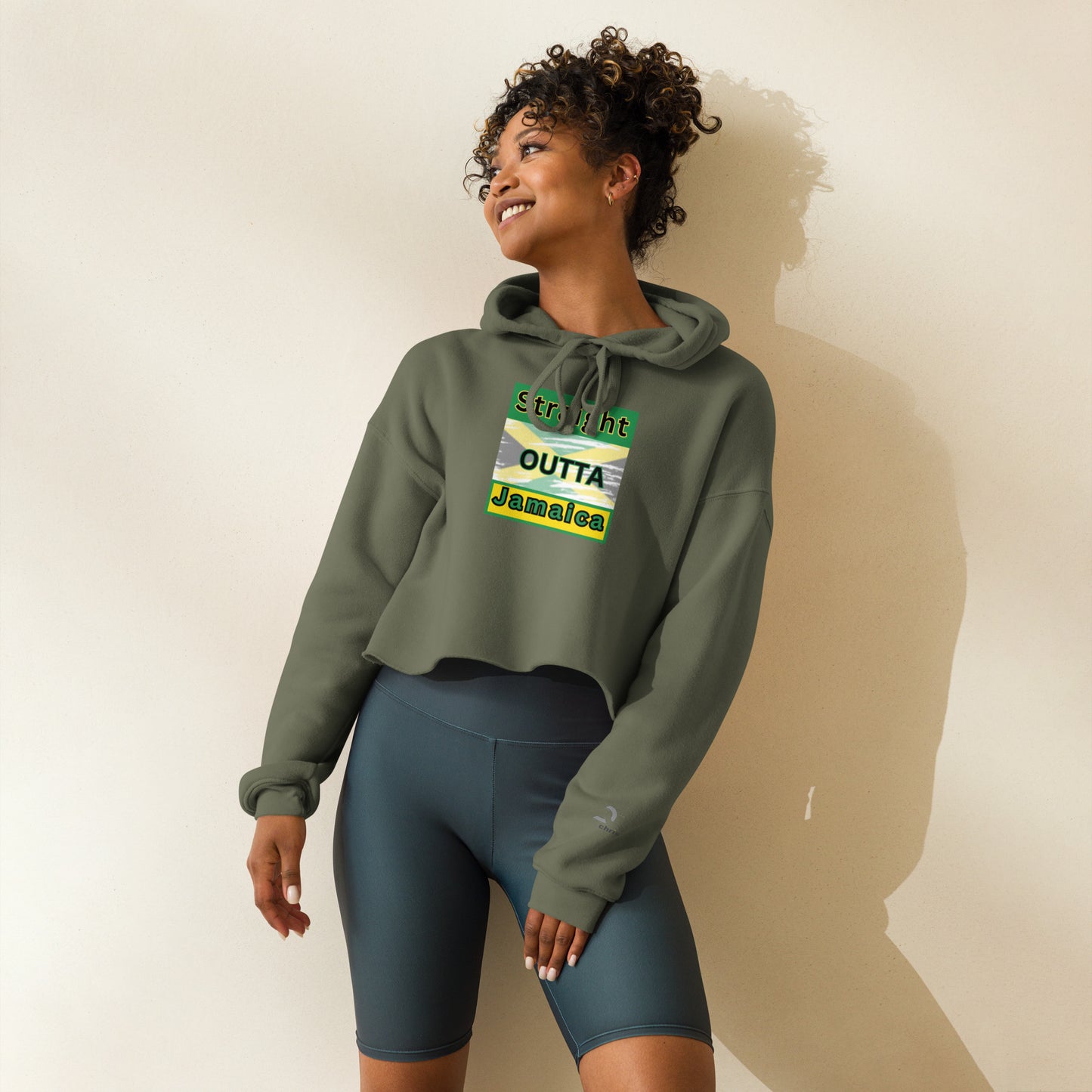 "Outta Jamaica"Crop Hoodie