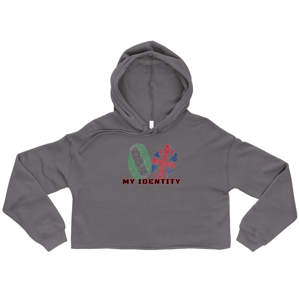 "My IDENTITY"  Crop Hoodie