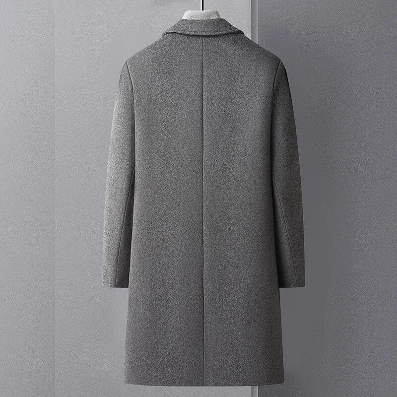 Premium Men's Wool Trench Coat